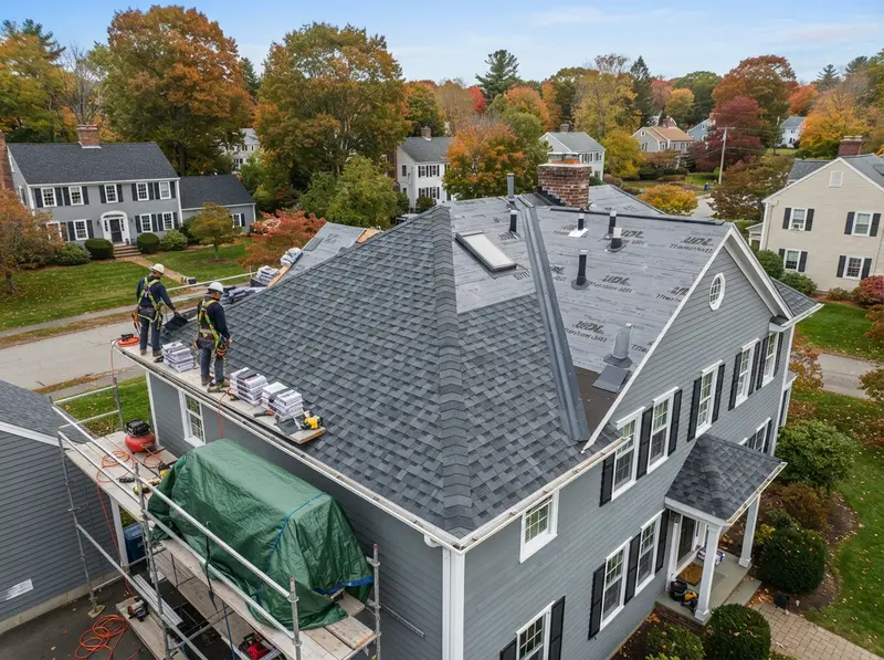 New roof installation in Hopkinton MA